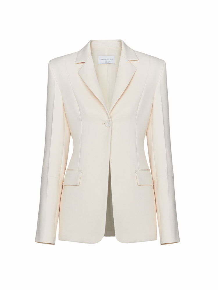 Victoria Beckham x Mango Suit Jacket with Decorative Stitching