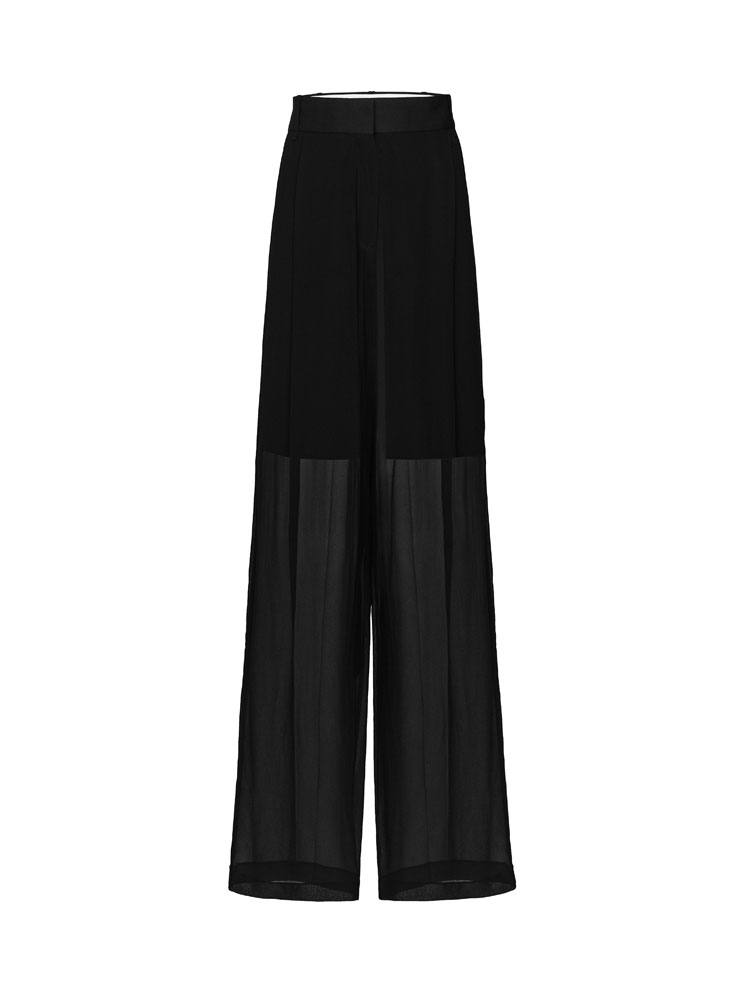 Victoria Beckham x Mango Semi-Transparent Straight Pants